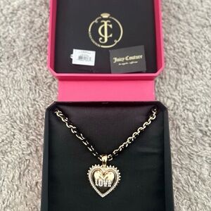 Juicy Couture Gold and Silver Love Heart Necklace